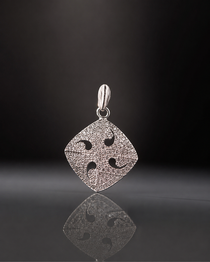 Modern Square CZ Pendant
