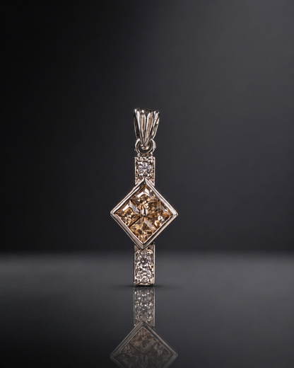 Sleek CZ Pole Pendant