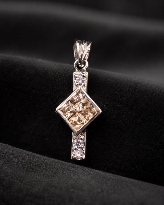 Sleek CZ Pole Pendant
