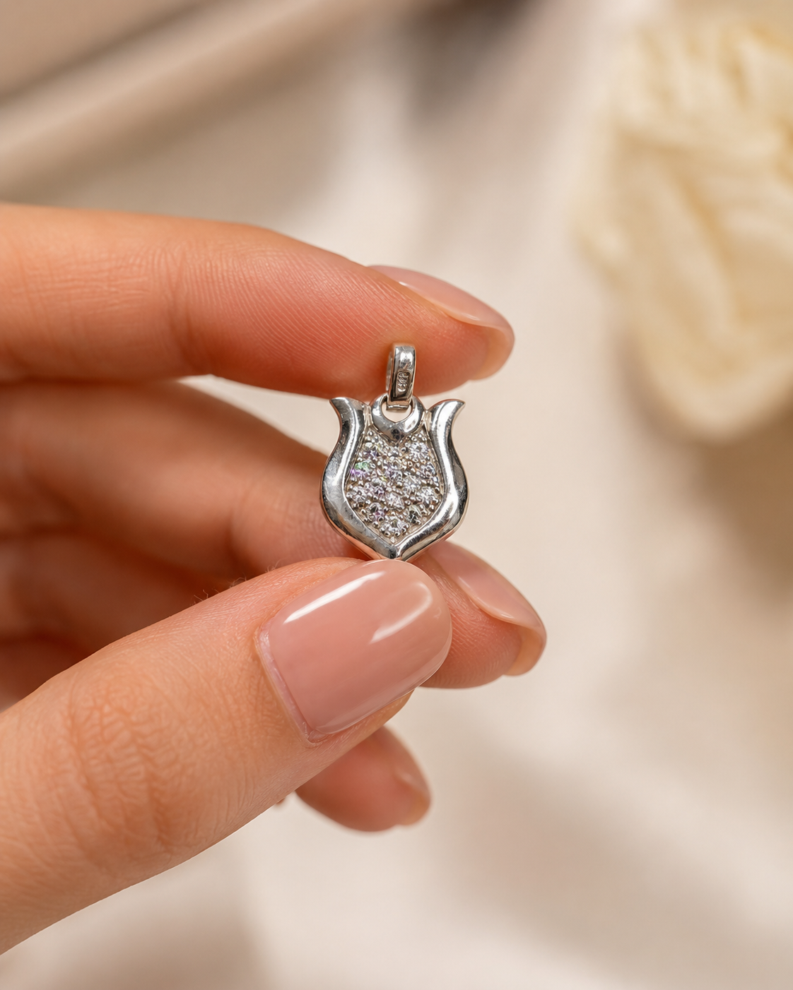 Playful CZ Cartoon Motif Pendant