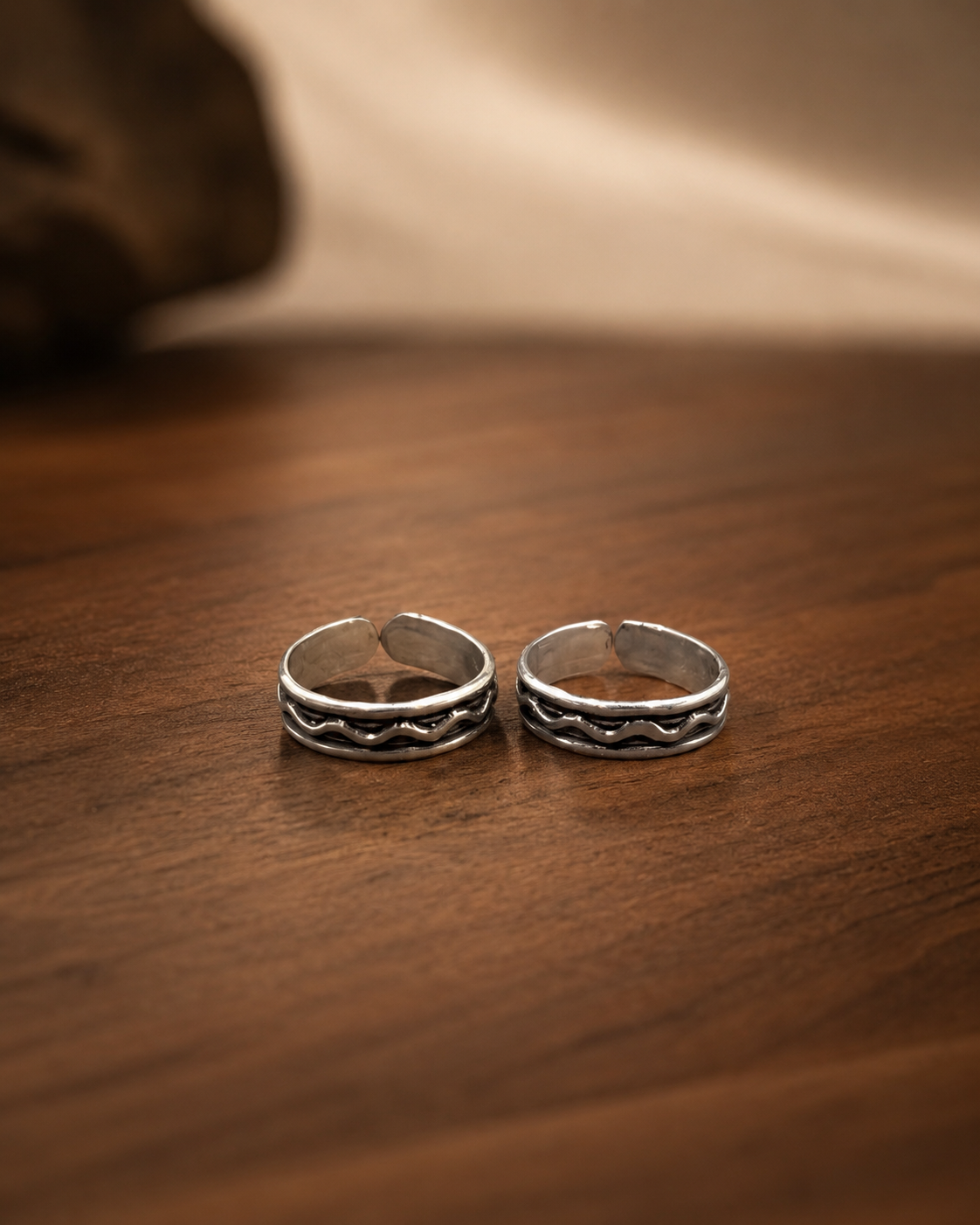 The Ocean Wave Toe Ring