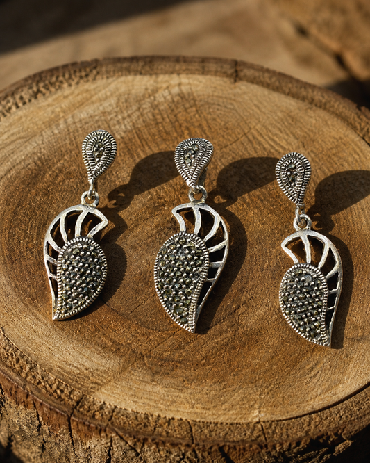 Angelic Marcasite Wing Set