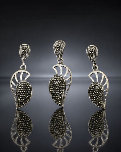 Angelic Marcasite Wing Set
