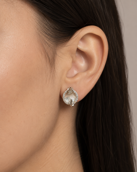 Elegant Casting Pearl CZ Set