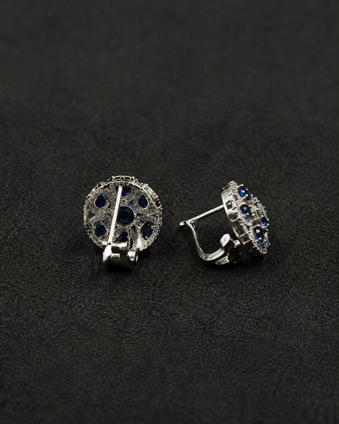 Brilliant Blue Flower CZ Set