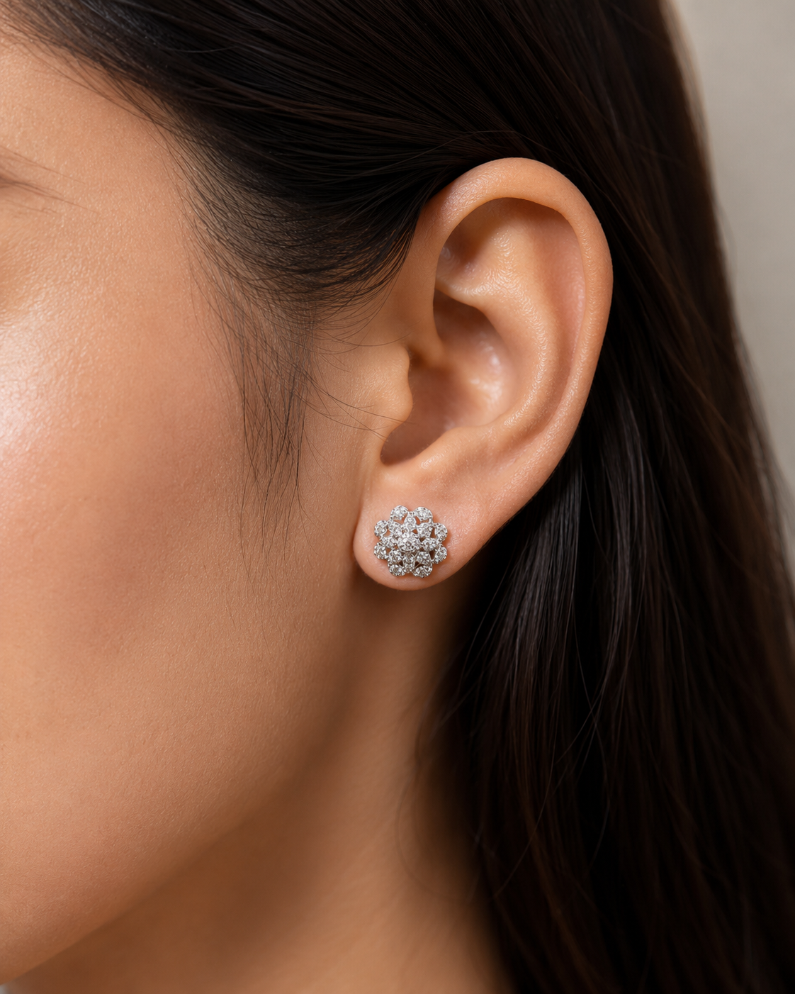Delicate CZ Wind Flower Set