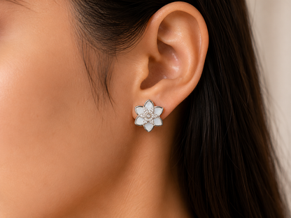 Graceful Pearl Flower Design Set