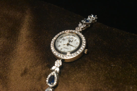 Timeless Elegance with Sapphire Accents