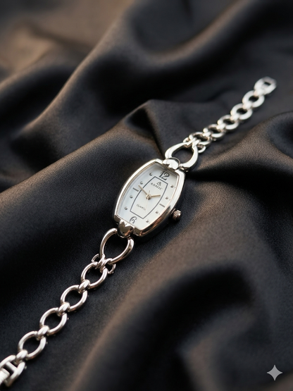 Sleek Silver Link Watch