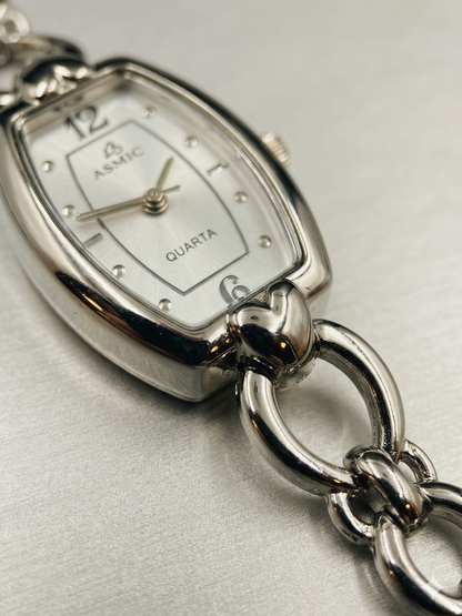 Sleek Silver Link Watch